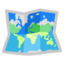 World map emoji for tourism boards and destinations